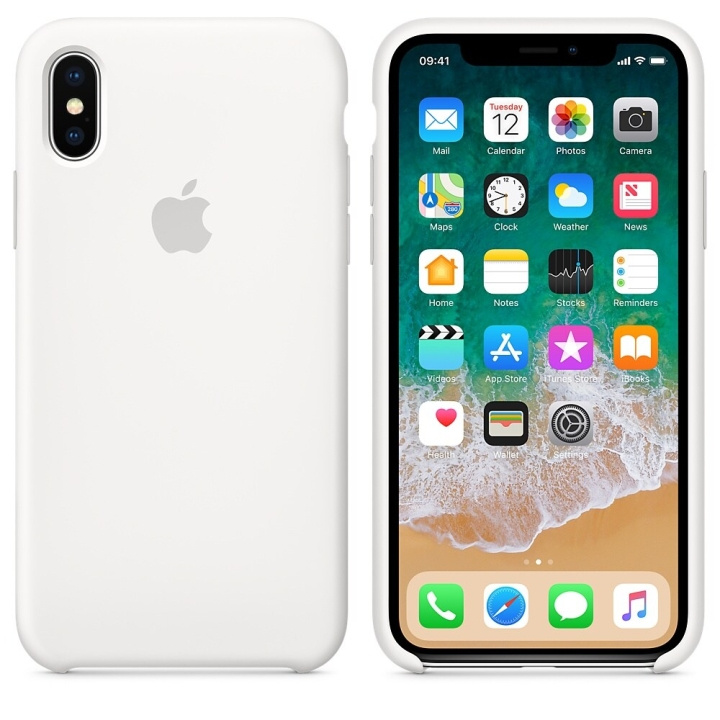 Apple iPhone XS Max Original Silicone Case in White Color in the group SMARTPHONE & TABLETS / Phone cases / Apple / iPhone XS Max / Cases at TP E-commerce Nordic AB (A21148)