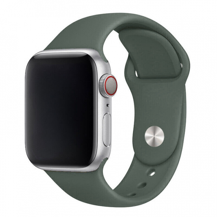 Silikonarmband till Apple Watch 42/44mm, Skogsgrön in the group SMARTPHONE & TABLETS / Excercise, home & leisure / Apple Watch & Accessories / Accessories at TP E-commerce Nordic AB (A21247)