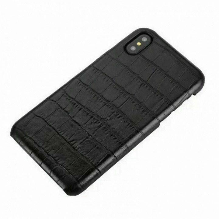 Skal i läder till iPhone XR, Svart in the group SMARTPHONE & TABLETS / Phone cases / Apple / iPhone XR at TP E-commerce Nordic AB (A21264)