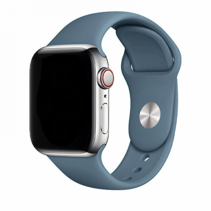 Silikonarmband till Apple Watch 42/44mm, Blågrå in the group SMARTPHONE & TABLETS / Excercise, home & leisure / Apple Watch & Accessories / Accessories at TP E-commerce Nordic AB (A21297)