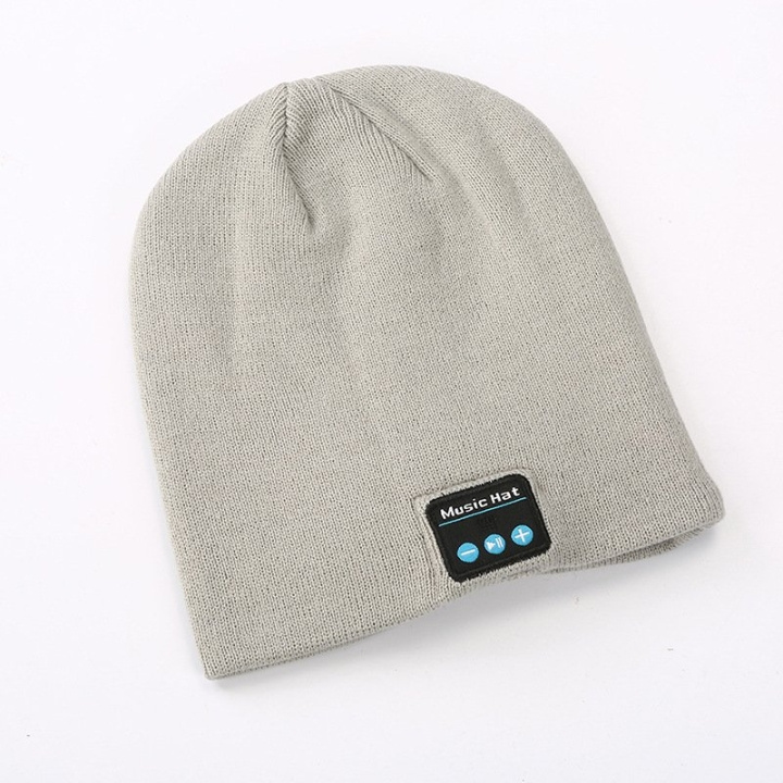 Beanie with built-in bluetooth headphones, Light gray in the group HOME ELECTRONICS / Audio & Picture / Headphones & Accessories / Headphones at TP E-commerce Nordic AB (A21459)