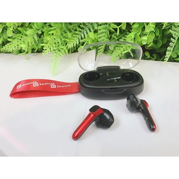 TWS B60 - Wireless Bluetooth In-Ear Headphones, Red in the group HOME ELECTRONICS / Audio & Picture / Headphones & Accessories / Headphones at TP E-commerce Nordic AB (A21807)