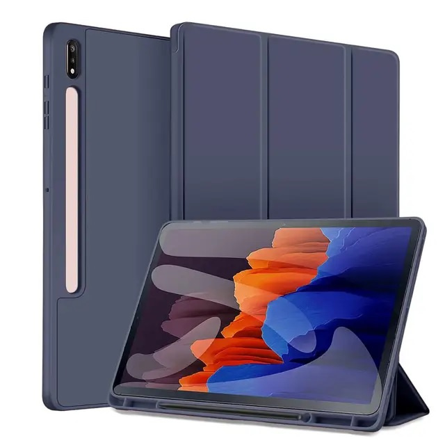 Fodral till Samsung Galaxy Tab S7 Plus, Blå in the group SMARTPHONE & TABLETS / Tablet cases / Samsung tablets at TP E-commerce Nordic AB (A22059)