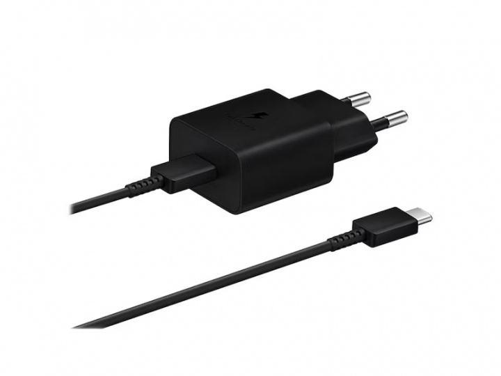 Samsung EP-T1510X USB-C 15W Wall Charger + 3A USB-C Cable, Black in the group SMARTPHONE & TABLETS / Chargers & Cables / Wall charger / Wall charger USB-C at TP E-commerce Nordic AB (A22074)