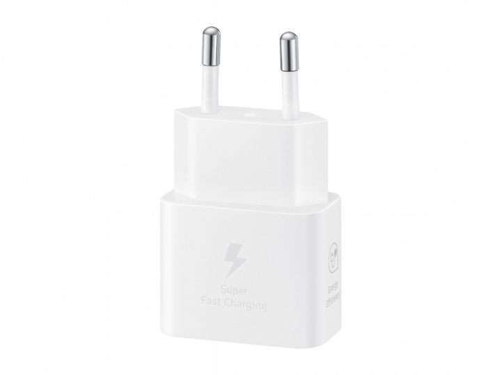Samsung EP-T2510N GaN Wall Charger USB-C 25W, White in the group SMARTPHONE & TABLETS / Chargers & Cables / Wall charger / Wall charger USB-C at TP E-commerce Nordic AB (A22076)
