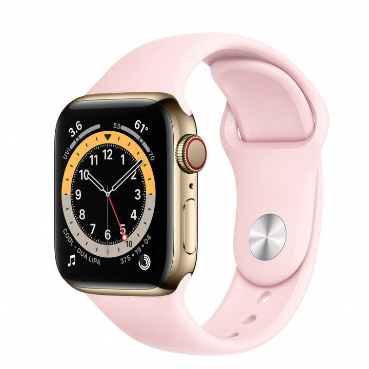 Silikonarmband till Apple Watch 38/40mm, Rosa in the group SMARTPHONE & TABLETS / Excercise, home & leisure / Apple Watch & Accessories / Accessories at TP E-commerce Nordic AB (A22080)