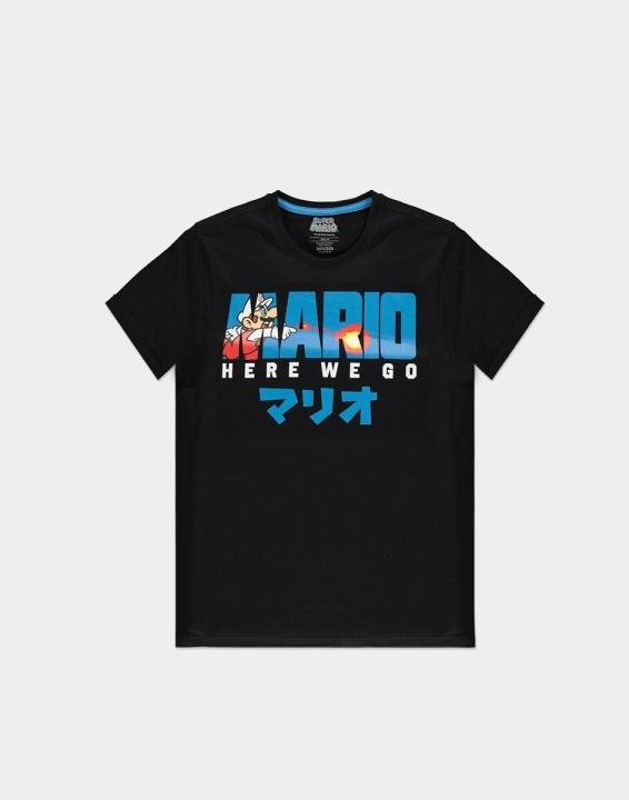 Fire Mario Here WE Go - T-Shirt, S in the group Sport, leisure & Hobby / Accessories / T-shirts at TP E-commerce Nordic AB (A22197)