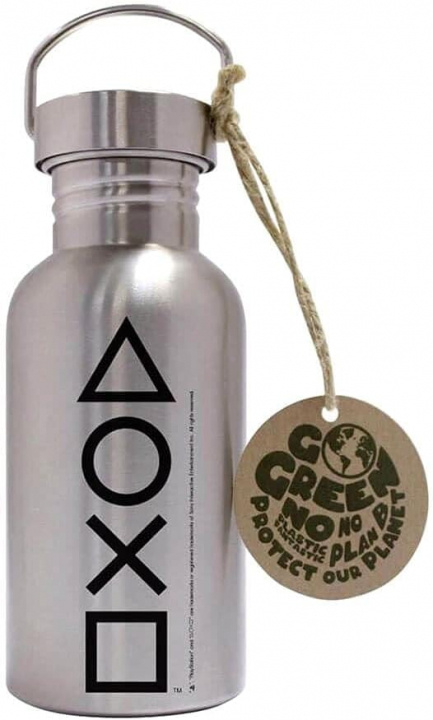 GB Eye Stålflaska med PlayStation-symboler 500ml in the group Sport, leisure & Hobby / Outdoor recreation / Thermoses & Water Bottles at TP E-commerce Nordic AB (A22369)