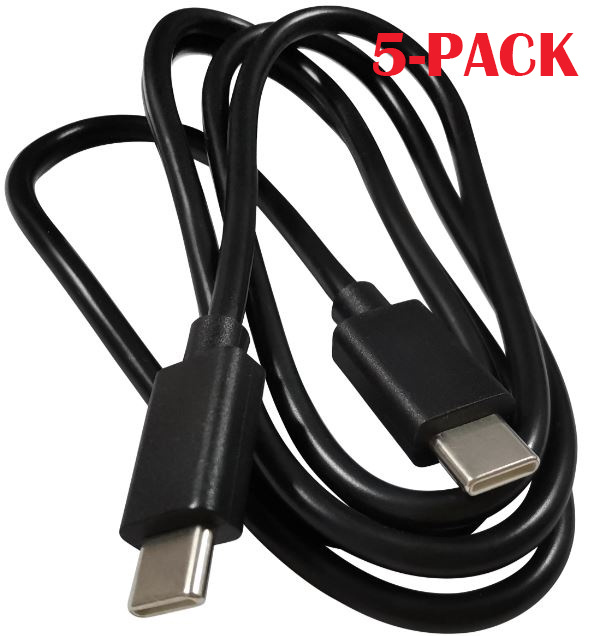 5-PACK Cable USB-C - USB-C, 3A, 1m, Black in the group SMARTPHONE & TABLETS / Chargers & Cables / Cables / Cables Type C at TP E-commerce Nordic AB (A22401PKT5)