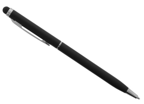 Touch Screen Pen and Ball Pen, 2in1, Black in the group SMARTPHONE & TABLETS / Excercise, home & leisure / Stylus pens at TP E-commerce Nordic AB (A22422)