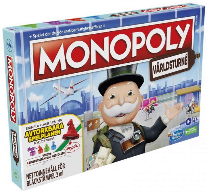 Monopoly World Tour (SV) in the group TOYS, KIDS & BABY PRODUCTS / Games / Board games at TP E-commerce Nordic AB (A22439)
