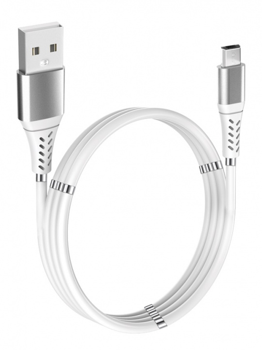 GADGETMONSTER Magnetic USB-A-Micro USB Charge Cable, 1m in the group SMARTPHONE & TABLETS / Chargers & Cables / Cables / Cables microUSB at TP E-commerce Nordic AB (A22565)
