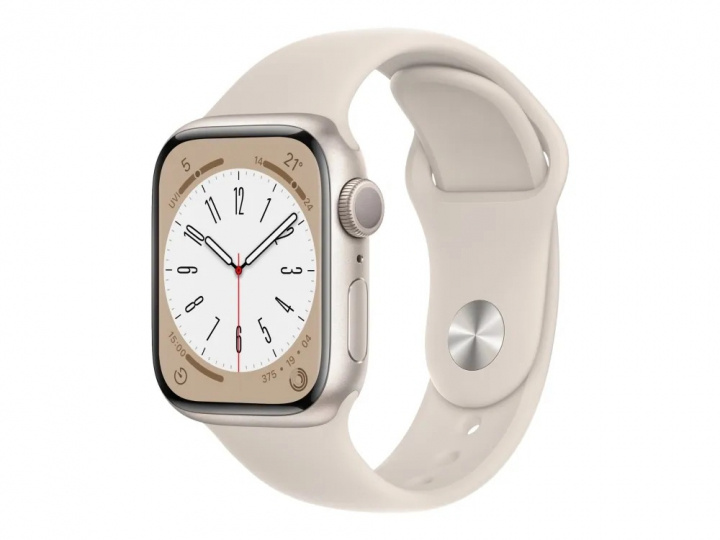Apple Watch Series 8 41mm Starlight/Aluminum with Starlight Sportband GPS + Cellular in the group SMARTPHONE & TABLETS / Excercise, home & leisure / Apple Watch & Accessories / Apple Watch at TP E-commerce Nordic AB (A22765)