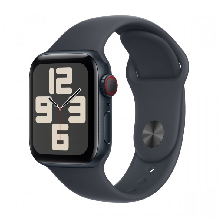 Apple Watch SE (2022) 40mm Midnight Aluminum with Midnight Sportband GPS + Cellular in the group SMARTPHONE & TABLETS / Excercise, home & leisure / Apple Watch & Accessories / Apple Watch at TP E-commerce Nordic AB (A22766)