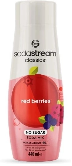 Sodastream Red Berries No Sugar 440ml, Provides about 9 liters of finished drink in the group HOME, HOUSEHOLD & GARDEN / Household appliances / Water & Juice / Carbonation machines / Flavors at TP E-commerce Nordic AB (A22815)