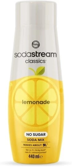 Sodastream Lemonade No Sugar 440ml, Provides about 9 liters of finished drink in the group HOME, HOUSEHOLD & GARDEN / Household appliances / Water & Juice / Carbonation machines / Flavors at TP E-commerce Nordic AB (A22816)