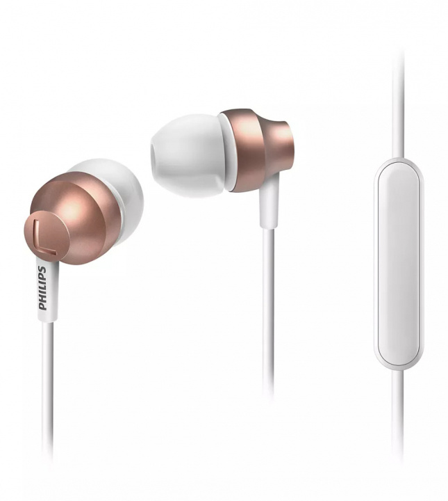 Philips Chromz In-ear headphones w/mic, Rosegold in the group HOME ELECTRONICS / Audio & Picture / Headphones & Accessories / Headphones at TP E-commerce Nordic AB (A22912)