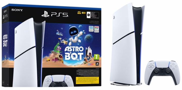 Sony PlayStation 5 Slim Digital Edition + Astro Bot (PS5) in the group HOME ELECTRONICS / Game consoles & Accessories / Sony PlayStation 5 / Consoles at TP E-commerce Nordic AB (A22937)