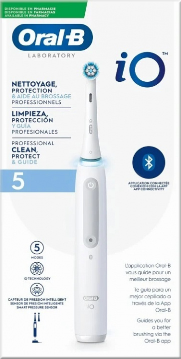 Oral-B iO Laboratory Clean 5 in the group BEAUTY & HEALTH / Oral care / Electric toothbrushes at TP E-commerce Nordic AB (A22938)
