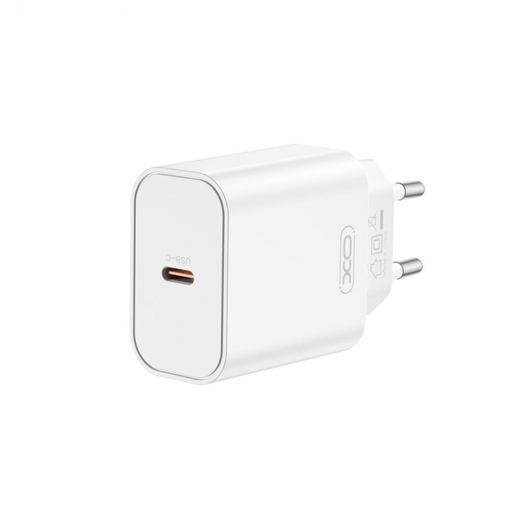 XO wall charger CE32 PD 20W 1x USB-C white in the group SMARTPHONE & TABLETS / Chargers & Cables / Wall charger / Wall charger USB-C at TP E-commerce Nordic AB (A22961)