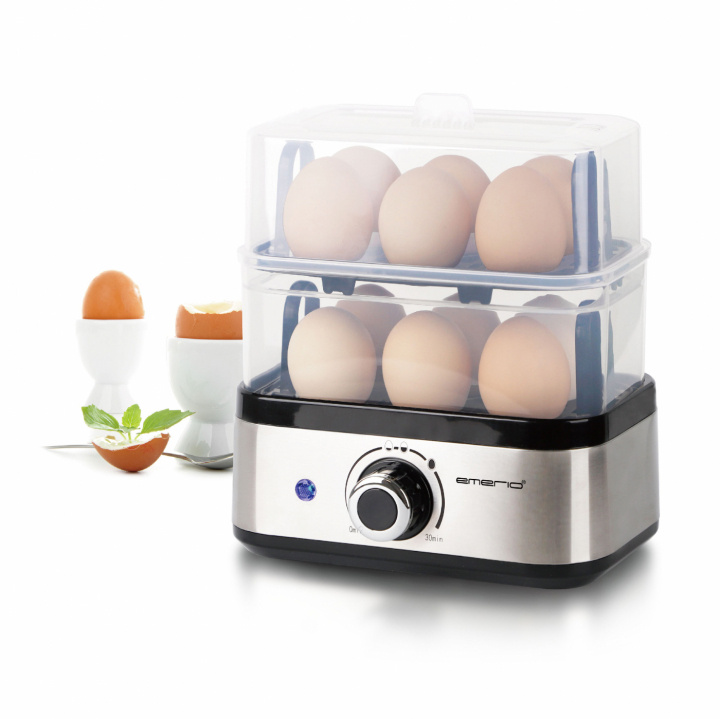 Emerio EB-13274 Äggkokare 12 ägg in the group HOME, HOUSEHOLD & GARDEN / Household appliances / Rice & Egg cooker at TP E-commerce Nordic AB (A22966)
