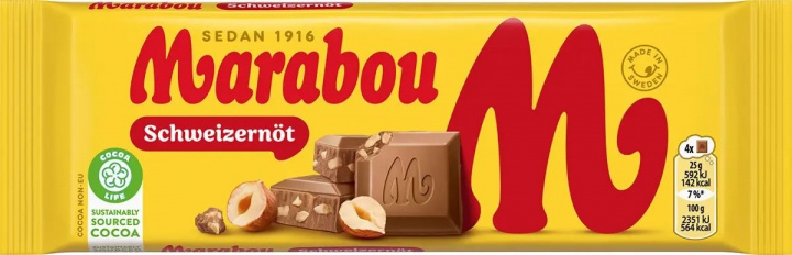 Marabou Schweizernöt 100g in the group Sport, leisure & Hobby / Fun stuff / Candy at TP E-commerce Nordic AB (A22990)