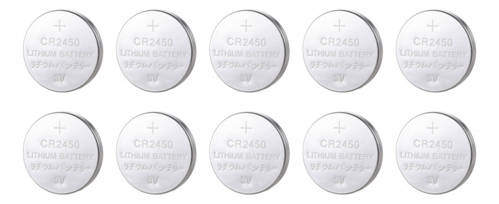 DELTACO Ultimate Lithium-batteri, 3V, CR2450 knappcell, 10-pack in the group HOME ELECTRONICS / Batteries & Chargers / Batteries / Button cell at TP E-commerce Nordic AB (A22999)