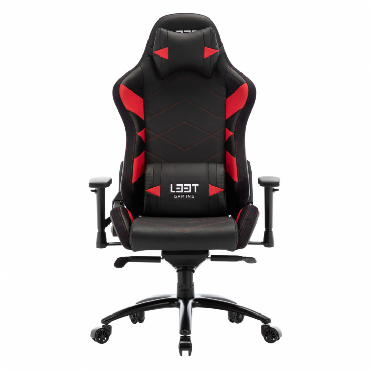 L33t Gaming Elite V4 Gaming Stol svart-röd in the group COMPUTERS & PERIPHERALS / GAMING / Gaming chairs at TP E-commerce Nordic AB (A23049)