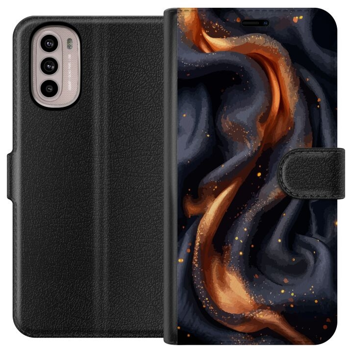 Wallet case for Motorola Moto G41 with Fiery silk design in the group SMARTPHONE & TABLETS / Phone cases / Motorola at TP E-commerce Nordic AB (A54963)