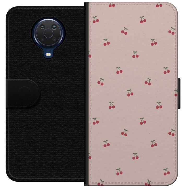 Wallet case for Nokia G20 with Cherry design in the group SMARTPHONE & TABLETS / Phone cases / Nokia/Microsoft at TP E-commerce Nordic AB (A55941)