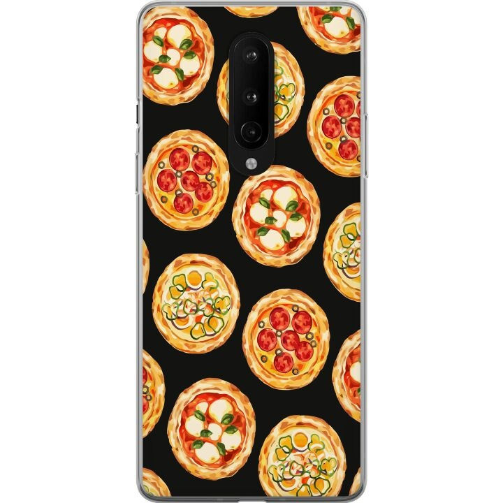 Mobile case for OnePlus 8 with Pizza design in the group SMARTPHONE & TABLETS / Phone cases / OnePlus at TP E-commerce Nordic AB (A56838)