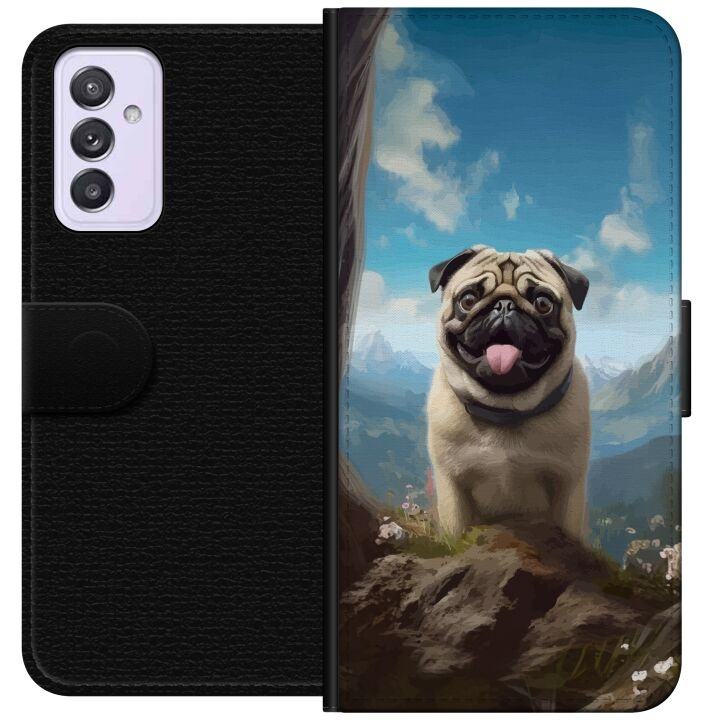 Wallet case for Samsung Galaxy A82 5G with Happy Dog design in the group SMARTPHONE & TABLETS / Phone cases / Samsung at TP E-commerce Nordic AB (A60272)
