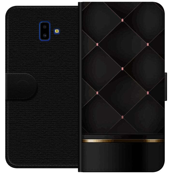 Wallet case for Samsung Galaxy J6+ with Luxury line design in the group SMARTPHONE & TABLETS / Phone cases / Samsung at TP E-commerce Nordic AB (A60512)