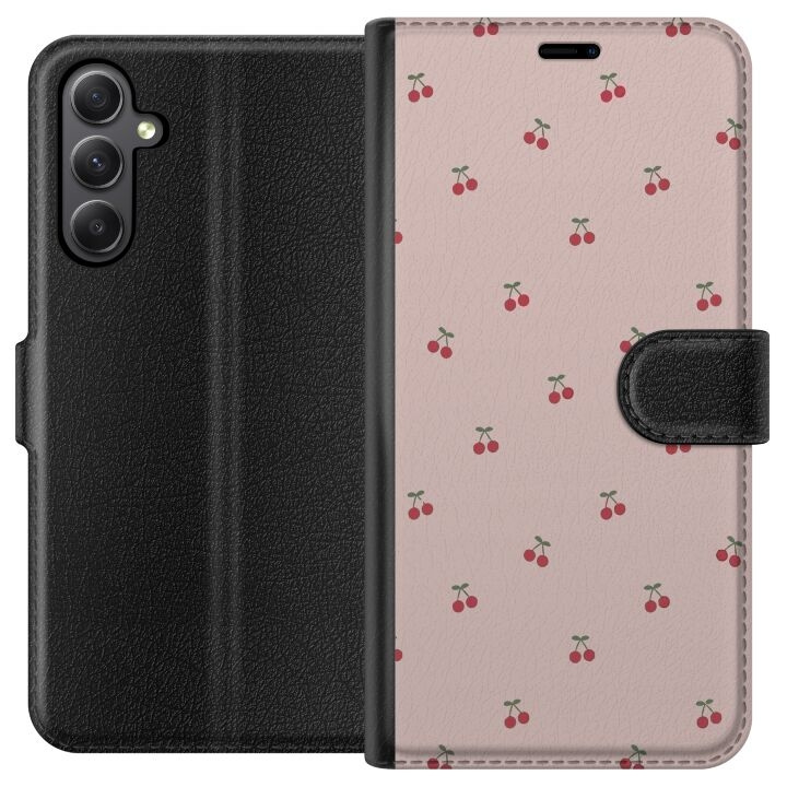 Wallet case for Samsung Galaxy S23 FE with Cherry design in the group SMARTPHONE & TABLETS / Phone cases / Samsung at TP E-commerce Nordic AB (A62691)