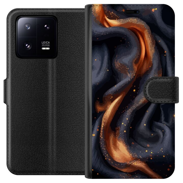 Wallet case for Xiaomi 13 Pro with Fiery silk design in the group SMARTPHONE & TABLETS / Phone cases / Xiaomi at TP E-commerce Nordic AB (A64170)