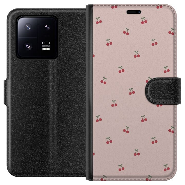 Wallet case for Xiaomi 13 Pro with Cherry design in the group SMARTPHONE & TABLETS / Phone cases / Xiaomi at TP E-commerce Nordic AB (A64176)