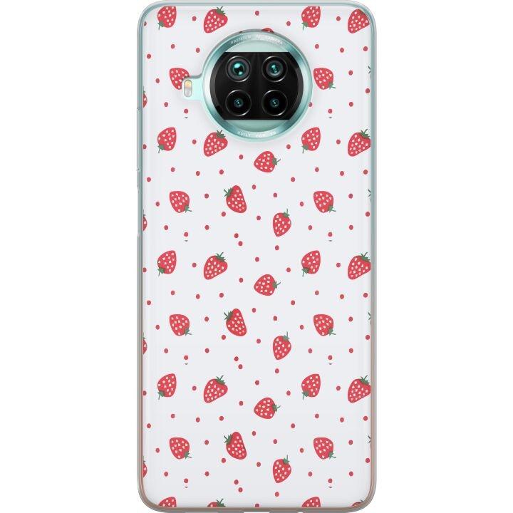 Mobile case for Xiaomi Mi 10T Lite 5G with Strawberries design in the group SMARTPHONE & TABLETS / Phone cases / Xiaomi at TP E-commerce Nordic AB (A64672)