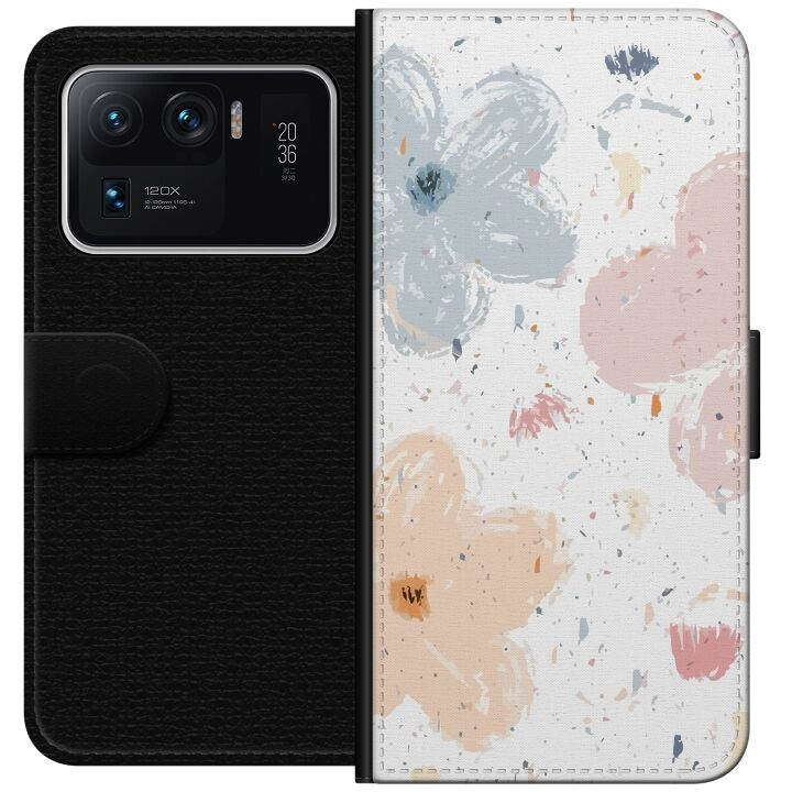 Wallet case for Xiaomi Mi 11 Ultra with Flowers design in the group SMARTPHONE & TABLETS / Phone cases / Xiaomi at TP E-commerce Nordic AB (A64964)