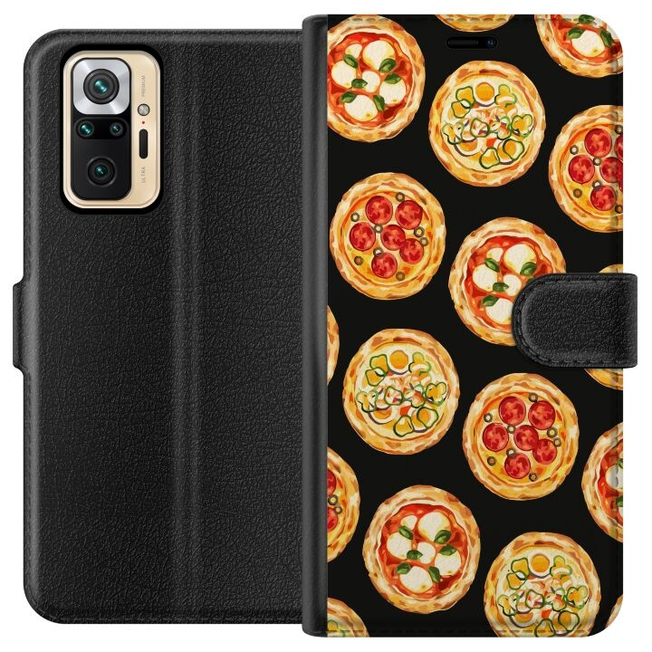 Wallet case for Xiaomi Redmi Note 10 Pro with Pizza design in the group SMARTPHONE & TABLETS / Phone cases / Xiaomi at TP E-commerce Nordic AB (A65964)