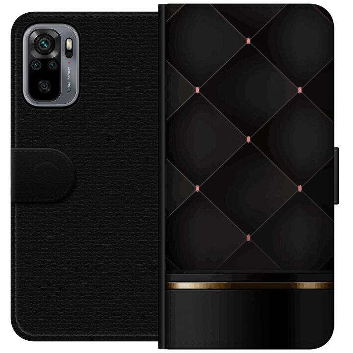Wallet case for Xiaomi Redmi Note 10S with Luxury line design in the group SMARTPHONE & TABLETS / Phone cases / Xiaomi at TP E-commerce Nordic AB (A66020)