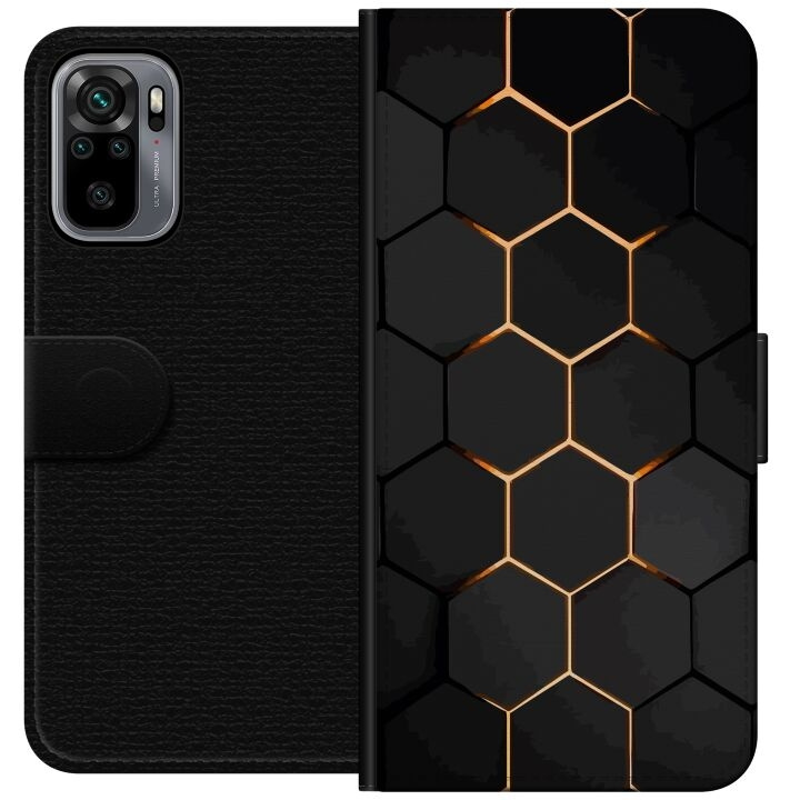 Wallet case for Xiaomi Redmi Note 10S with Luxurious Pattern design in the group SMARTPHONE & TABLETS / Phone cases / Xiaomi at TP E-commerce Nordic AB (A66030)