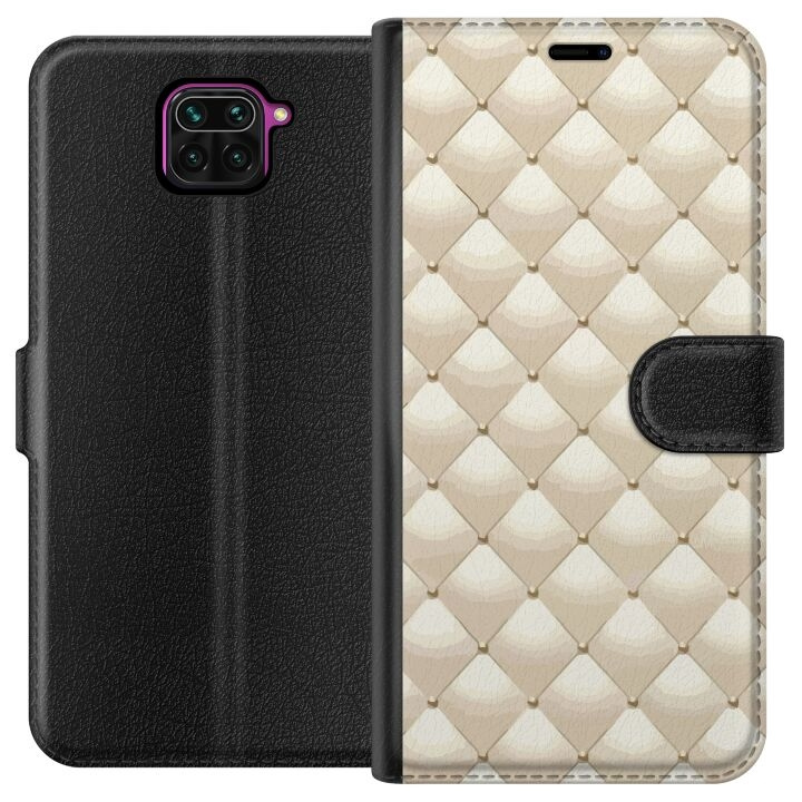 Wallet case for Xiaomi Redmi Note 9 with Gold shine design in the group SMARTPHONE & TABLETS / Phone cases / Xiaomi at TP E-commerce Nordic AB (A66571)