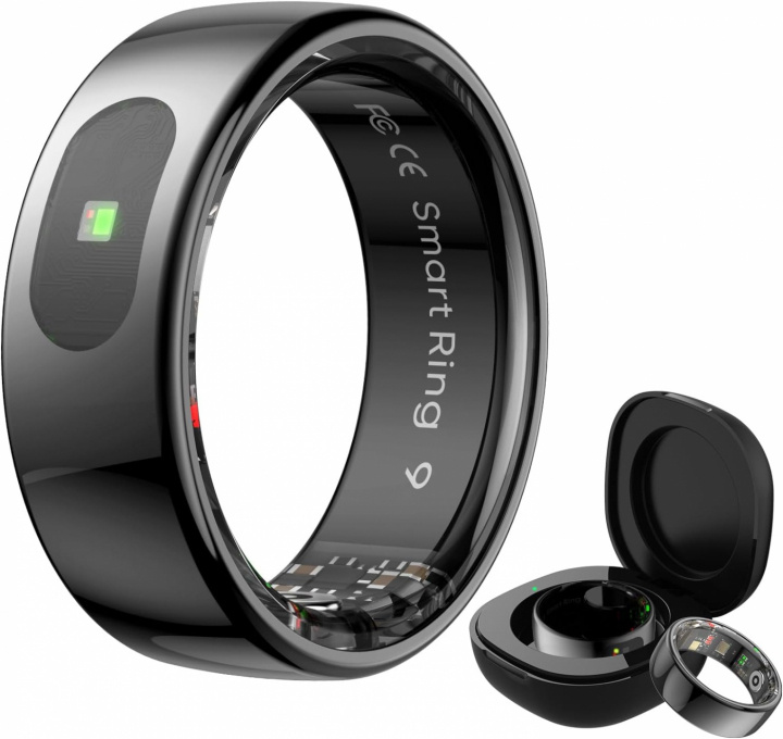 Smart Ring strl 10, Svart in the group Sport, leisure & Hobby / Smartwatch & Activity trackers / Activity bracelets at TP E-commerce Nordic AB (A70051)