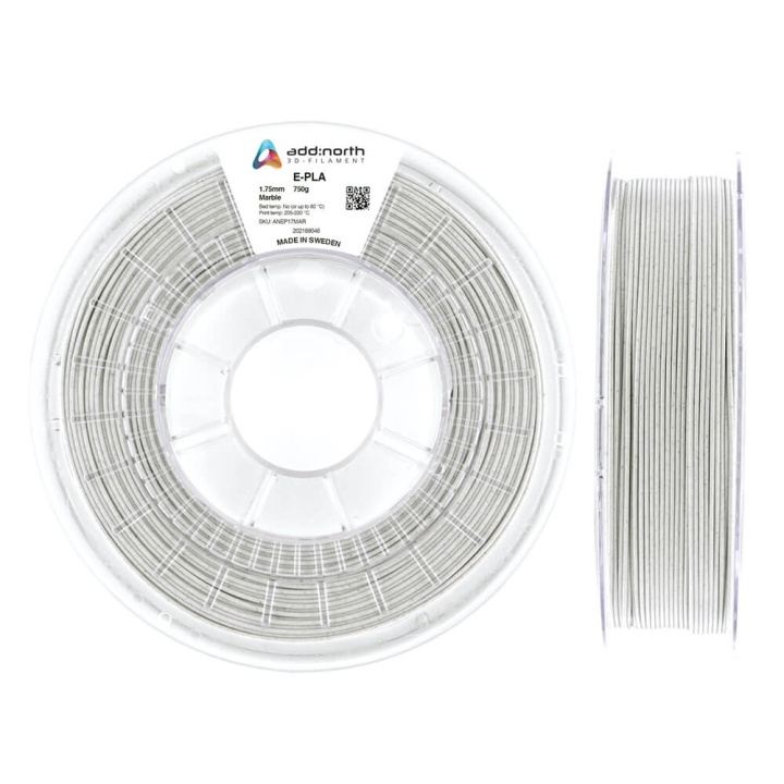 ADDNORTH E-PLA 750g Marble in the group COMPUTERS & PERIPHERALS / Printers & Accessories / Printers / 3D printers & Accessories / Tillbehör at TP E-commerce Nordic AB (C00098)