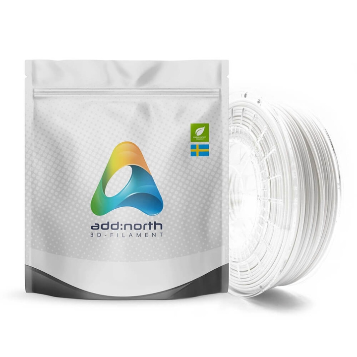 ADDNORTH E-PLA 2300g White in the group COMPUTERS & PERIPHERALS / Printers & Accessories / Printers / 3D printers & Accessories / Tillbehör at TP E-commerce Nordic AB (C00107)