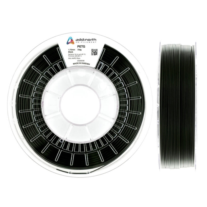 ADDNORTH PETG 750g Black in the group COMPUTERS & PERIPHERALS / Printers & Accessories / Printers / 3D printers & Accessories / Tillbehör at TP E-commerce Nordic AB (C00112)