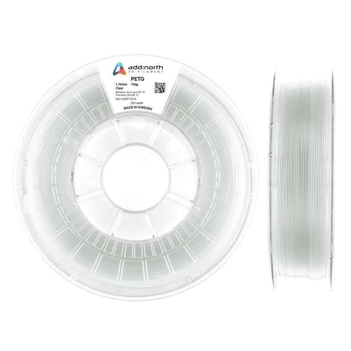 ADDNORTH PETG 750g Clear in the group COMPUTERS & PERIPHERALS / Printers & Accessories / Printers / 3D printers & Accessories / Tillbehör at TP E-commerce Nordic AB (C00113)