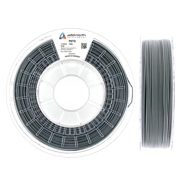 ADDNORTH PETG 750g Grey in the group COMPUTERS & PERIPHERALS / Printers & Accessories / Printers / 3D printers & Accessories / Tillbehör at TP E-commerce Nordic AB (C00116)
