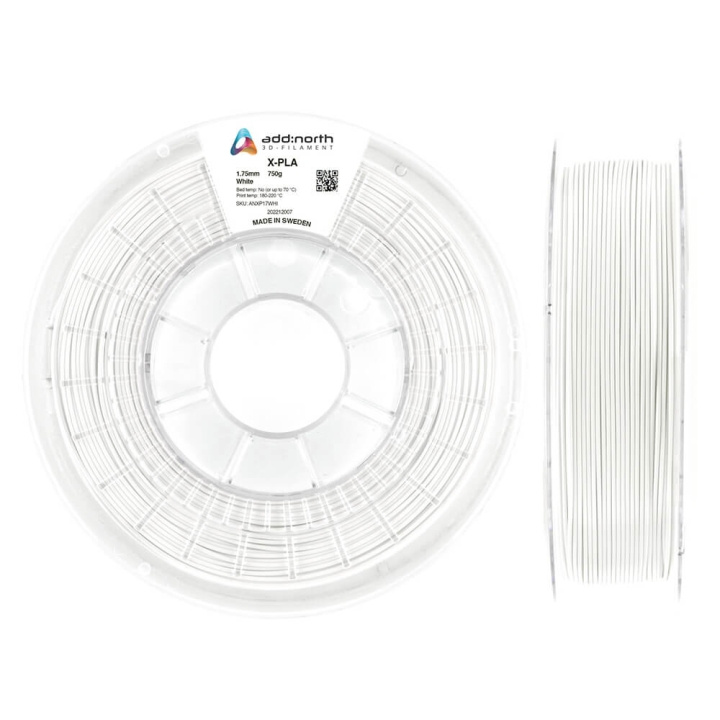 ADDNORTH X-PLA 750g White in the group COMPUTERS & PERIPHERALS / Printers & Accessories / Printers / 3D printers & Accessories / Tillbehör at TP E-commerce Nordic AB (C00146)