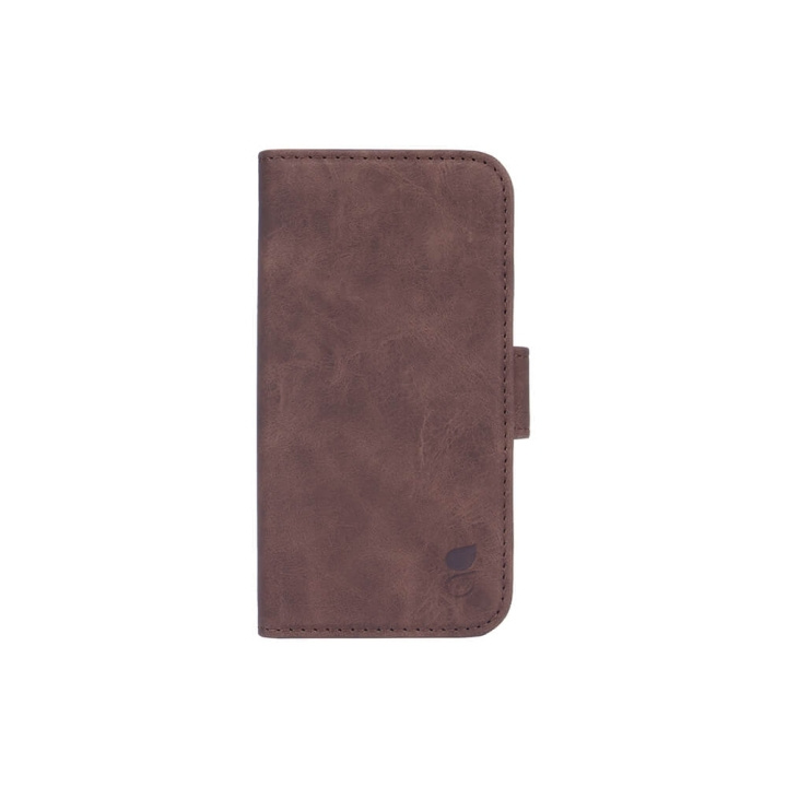 GEAR Wallet Case Brown - iPhone 13 Mini in the group SMARTPHONE & TABLETS / Phone cases / Apple / iPhone 13 Mini / Wallet Case at TP E-commerce Nordic AB (C00148)